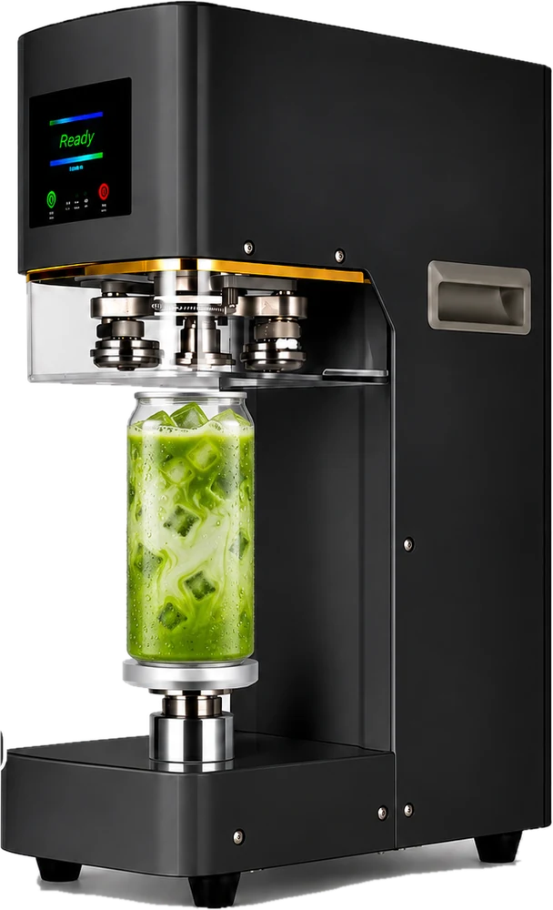 Fekete CupSeal Automatic dobozzáró gép